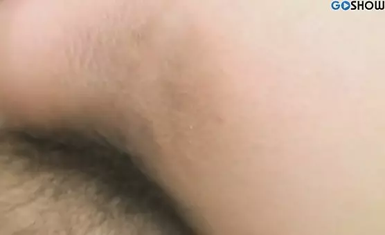 He fucked her hairy spread vagina with his big cock after using the dildo first